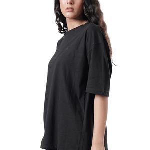 T-shirt uni à col rond pour femme, vente en gros, été, manches courtes, en coton doux et respirant, personnalisable avec logo, pour femme 2026 - Product Image 3