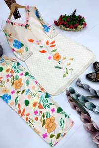 Conjunto de Top y Pantalón de Algodón Puro con Estampado Digital de Diseño Elegante, Ideal para la Oficina, Eventos Festivos y Uso Diario - Product Image 6