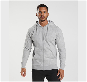 Sweats à capuche zippés pour hommes en molleton 100 % coton, personnalisables, service OEM, légers, écologiques, coupe classique - Product Image 6