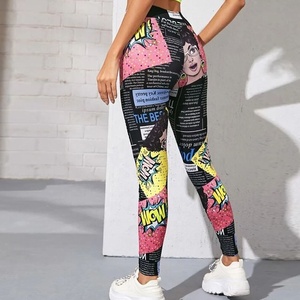 2025 Nueva ropa deportiva activa personalizada, mallas de gimnasio de cintura alta para mujer, mallas de LICRA para Yoga, mallas de nailon en colores personalizados - Product Image 3