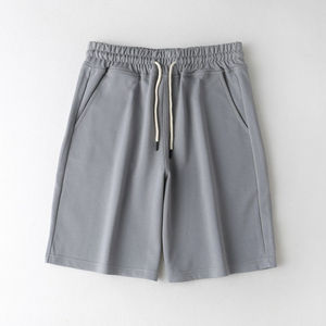 Pantalones cortos unisex transpirables de cintura alta con forro polar, logotipo personalizado, suministro al por mayor, pantalones cortos lisos con patrón de decoración para mujer - Product Image 5