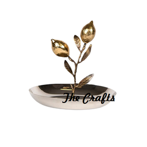 Expositor de Joyería de Metal Dorado con Diseño Novedoso, con Forma de Hoja, para Anillos, Pulseras y Pendientes, en India - Product Image 5