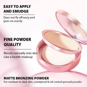 Mattierendes Make-up-Puder Mineralisches Akne-Abdeckendes Gepresstes Puder Glanzfreies Kompaktpuder - Product Image 4