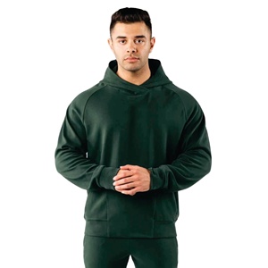 Ropa deportiva de moda para hombre, chándal con logotipo personalizado, tipo Sudadera con capucha para hombre, conjunto de chándal de manga larga con cremallera completa para hombre - Product Image 2