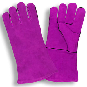 Guantes de Soldadura Rojos de Cuero Vacuno de Primera Calidad, Resistentes al Fuego, para Bomberos, Construcción y Barbacoa - Product Image 4