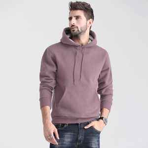 Sudadera con capucha de lana bordada 350GSM personalizada unisex, sudadera con forro polar para hombre para invierno con logotipo estampado personalizado - Product Image 1