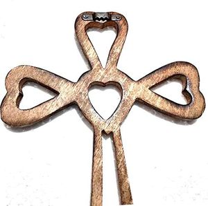 Christian Wooden <b>Wall</b> Cross Handmade Antique Design Hanging <b>Wall</b> <b>Crucifix</b> with Hand Carvings Hanging Cross for <b>Wall</b> Decor - Product Image 6