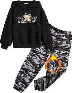 Conjunto de Sudadera con Capucha y Pantalones Deportivos para Niñas, Ropa Urbana Infantil, Logotipo Personalizado, Conjunto de Sudadera con Capucha y Pantalones Estampados para Niñas - Product Image 2