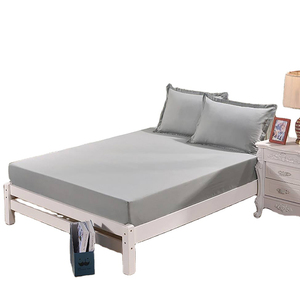 Sábana bajera ajustable de Jersey de algodón de alta calidad, gran oferta, sábanas a cuadros de Color personalizado para temporada de hoteles para bodas, precio bajo - Product Image 3