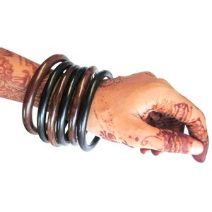 Brazalete de madera Natural unisex, conjunto de pulsera para mujer y yo para uso hecho a mano, color madera natural - Product Image 2