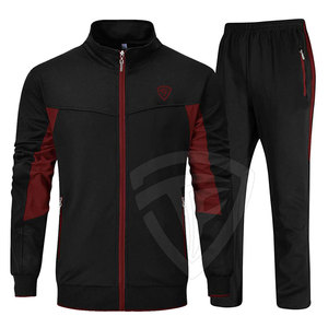 Conjunto de chándal para hombre con chaqueta con cremallera y pantalones para correr Ideal para entrenar o salidas Casuales - Product Image 1