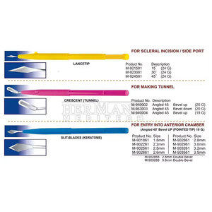 Couteaux de microchirurgie ophtalmiques Outils chirurgicaux de haute précision Couteaux ophtalmiques de chirurgie oculaire Type réutilisable en acier inoxydable - Product Image 4