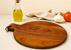 Planche à découper en bois en forme de pomme pour restaurant et hôtel - Product Image 4