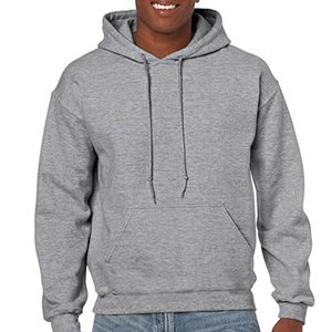 Sweat-shirt à capuche unisexe en mélange lourd avec logo personnalisé d'usine pour hommes multicolore sweat à capuche en coton uni de grande taille pull-over sweats à capuche décontractés - Product Image 6