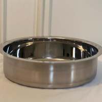 Casserole moderne en acier inoxydable à double paroi, extérieur émaillé coloré, diamètre 24 cm, écologique, compatible induction