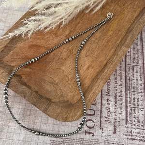 Collar de perlas de Ley de 22 pulgadas, ensartado a mano, cuentas graduadas de 3mm a 6mm, regalo elegante para ella - Product Image 5