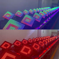 Pixel Panel Pro 16x16 Matrice LED RVB à tête mobile, lumière stroboscopique, barre lumineuse de scène, éclairage de fête de club, rétroéclairage pixel RVB couleur pleine, plat