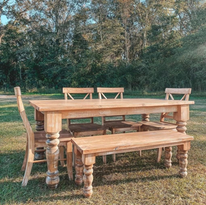 Pied de table en bois massif, durable, élégant, écologique, personnalisé, moderne, rectangulaire, facile à installer, pour villa, chambre, hôtel - Product Image 5