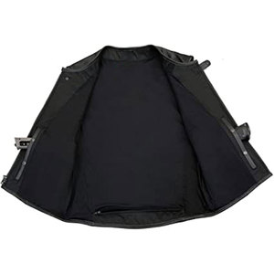 Chaleco de Motociclista de Moda 2025, Estilo Urbano, de Lona y Cuero Genuino, Ajustado, para Invierno, para Hombre y Mujer, de Secado Rápido - Product Image 2