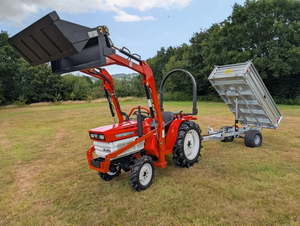 Remorque basculante hydraulique pour tracteur compact de 1,5 tonne, équipement agricole durable et efficace, remorque à benne basculante pour petite exploitation agricole - Product Image 2