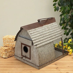 Linterna de Casa de pájaros de iglesia de metal rústico | Portavelas colgante decorativo Decoración de jardín Precio al por mayor - Product Image 6