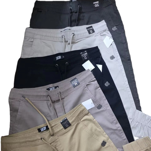 Pantalon cargo décontracté pour homme de haute qualité, 6 poches, respirant, séchage rapide, 100% coton, uni - Product Image 4