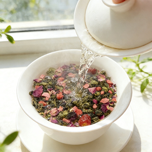 人気商品 H-006  玉鼎 いちご烏龍茶  痩身健康茶  茶葉 一級品 カスタマイズ可能 喉を落ち着かせる - Product Image 3