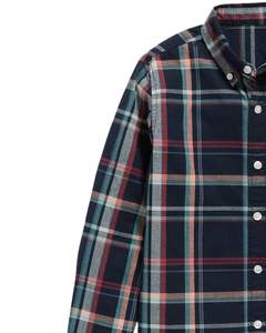 Camisa de franela a cuadros naranja personalizada para hombre, de manga larga, con botones, informal, de algodón, para otoño e invierno, uso diario. - Product Image 3