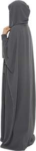 Abaya arabe en mousseline avec capuche assortie, élégante et légère, parfaite pour les superpositions ou les tenues de soirée - Product Image 2