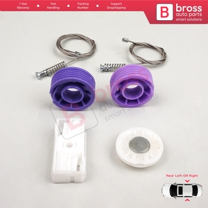 BWR5261 Kit de réparation de lève-vitre électrique arrière pour Continental MK1 GT GTC 3W 393 394 2003-2011 Coupé Convertible - Product Image 3