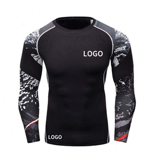 RUSH GUARD T-shirts de compression à manches longues en polyester 100% écologique 220g pour hommes et femmes avec sublimation personnalisée - Product Image 2