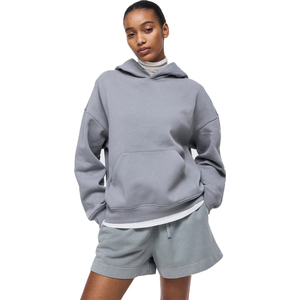 Vente chaude sweats à capuche d'hiver pour femmes 100% coton décontracté solide en gros OEM personnalisé sweats à capuche en polaire lourde - Product Image 6