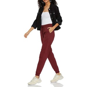 <b>Women's</b> High Waist Drawstring Fleece Eco-Friendly Sweatpants Solid Color Casual <b>Joggers</b> Pockets <b>Knitted</b> Cotton Pants Trousers - Product Image 3