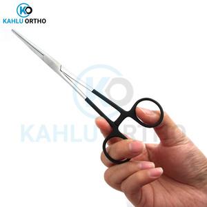 KAHLU-Pinzas hemostáticas para mosquitos, dientes rectos curvos, fórceps para microcirugía de acero inoxidable - Product Image 3