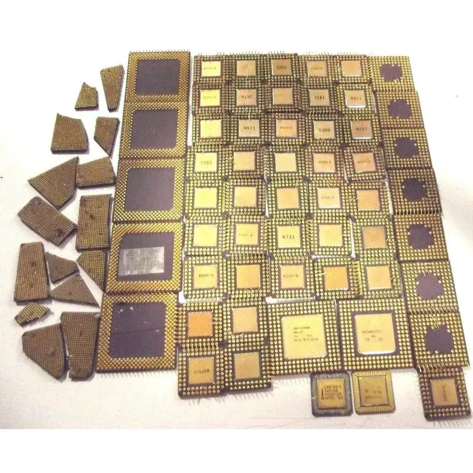 Rottami di CPU in ceramica dorata rottami di CPU di alta qualità, CPU/processori/chip di computer oro