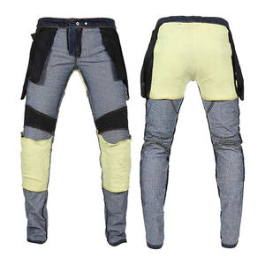 Jeans décontractés de haute qualité pour hommes, nouveau design tendance délavé pour streetwear, pantalon en denim pour moto - Product Image 2