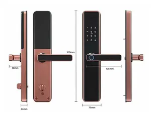 ホット販売大型Tuyawifi指紋ロックホーム盗難防止ドアスマートコンビネーションロック電子ロック