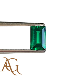 Baguette COLOMBIENNE LAB GROWN Pierres précieuses hydrothermales en forme de rectangle pour bijoux 5x10mm à 10x20mm Émeraudes créées - Product Image 5