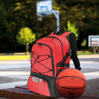 Grand sac à dos avec plusieurs poches Sac de voyage pour le basketball le week-end Sac de basket pour entraîneurs et entraîneurs