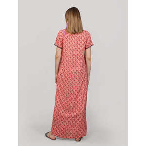 Robe de nuit longue maxi Evolve pour femme en viscose Liva ultra douce et confortable, boutonnée, avec poche, pour la maison (ODM) - Product Image 4