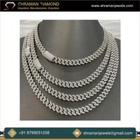 12MM plaqué or Moissanite diamant glacé 925 argent personnalisé cubain lien collier Hip Hop bijoux pour hommes femmes fête porter des chaînes