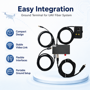 Módulo de Unidad Terrestre de Fibra Óptica para Dron UAV, Transceptor Óptico TTL, DC 5V a 26V para Enlace de Larga Distancia - Product Image 5