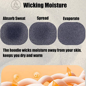 เสื้อฮู้ดผ้าฟลีซผ้าฝ้าย100% โอเวอร์ไซส์สำหรับผู้ชายพิมพ์ลายกำหนดเองได้เสื้อสเวตเชิ้ตบ็อกซี่โอเวอร์ไซส์ - Product Image 4