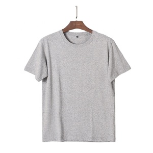 Peso pesado 230G 100% algodón Camiseta de manga corta con cuello redondo de alta calidad para hombres - Product Image 2