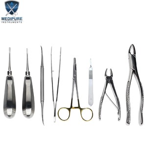 Kit de Extracción Dental Veterinaria de Acero Inoxidable de Calidad Premium para Perros, Instrumento de Cirugía Dental para la Eliminación de Dientes Caninos - Product Image 1