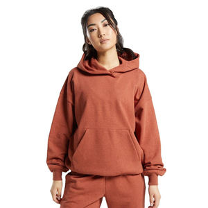 Jersey de punto ligero para mujer, Sudadera con capucha, Mangas de contraste de hombro caído Regular para otoño, gimnasio, entrenamiento, Fitness caliente - Product Image 4