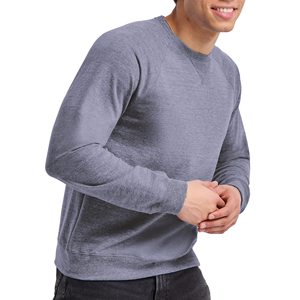 Sweat-shirt personnalisé pour homme à col rond en polyester/coton molletonné, écologique, avec logo brodé, techniques de gonflage, numérique, thermique pour l'hiver - Product Image 1