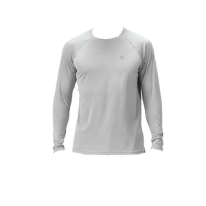 Camiseta unisex de manga larga con impresión de logotipo personalizado, ropa informal con función de protección solar, diseño en blanco, ropa de verano para hombres - Product Image 6