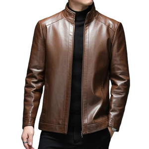 Logo personnalisé 2024 dernière conception veste en cuir pour hommes disponible pour une tenue décontractée à bas prix respirant personnalisé mode OEM - Product Image 4