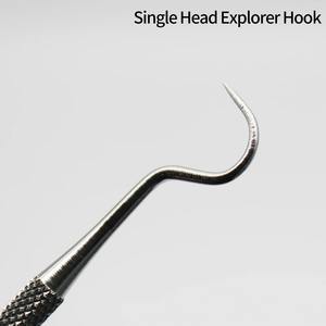 Explorador Dental Ametrino Quirúrgico de Alta Calidad con Logotipo Personalizado, Herramienta de Ortodoncia de Gancho Único, Agarre Ergonómico Manual, Certificado CE - Product Image 2